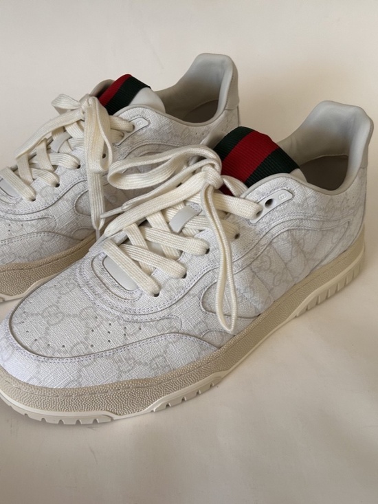 GUCCI Men\'s Re-Web White/Beige GG Canvas Sneaker Size 10.5 (US) NIB 816665 main image 4